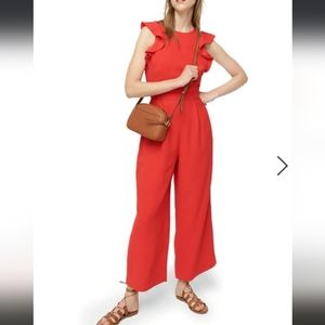 J Crew jumpsuit sleeveless with back cut out, Size 6